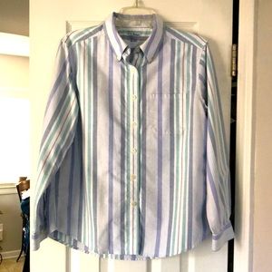 LL Bean Cotton Oxford blouse in Shades of Blue